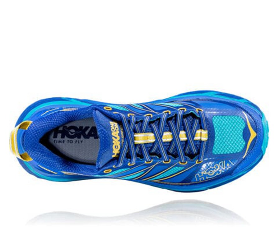 Chaussure Trail Hoka One One Mafate Speed 2 Femme - Bleu - RWQ-591748